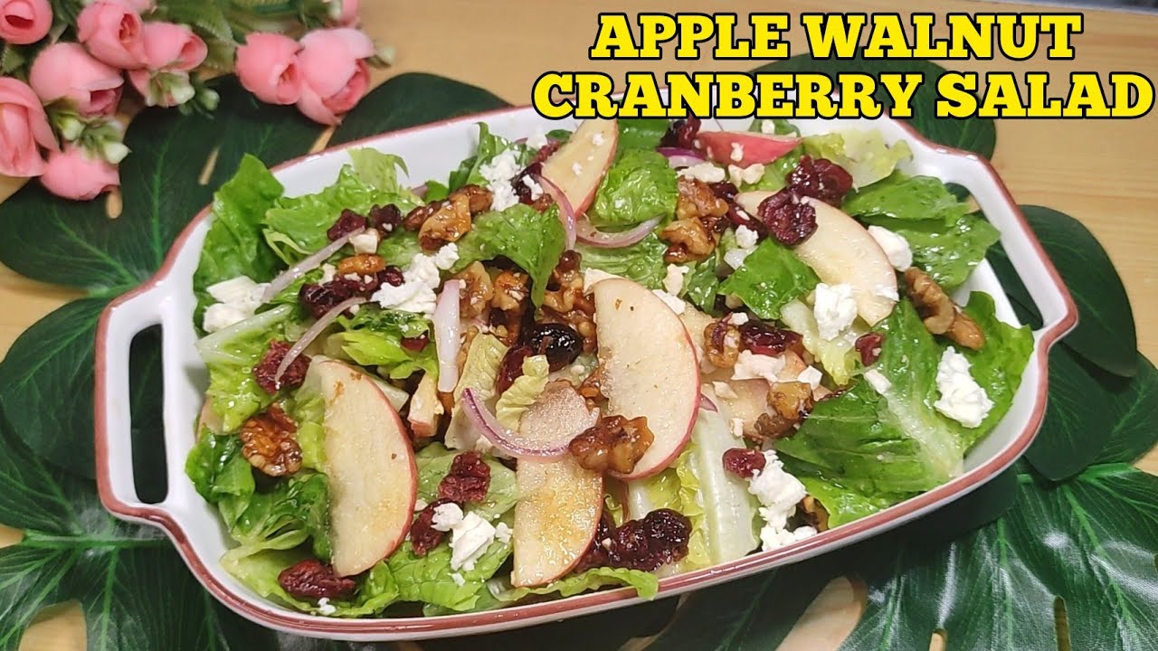 Apple Walnut Cranberry Salad | Kitchen Time with Anna