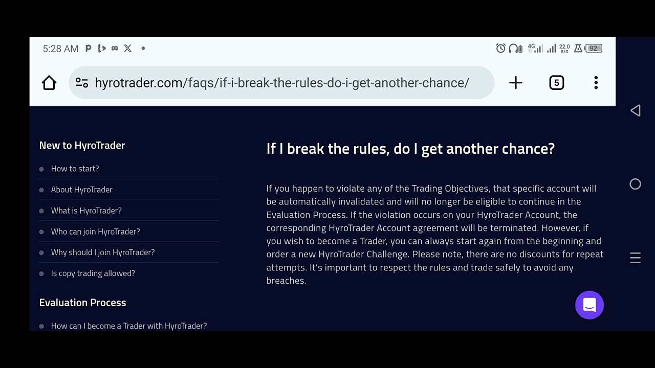 Risk management rules 
