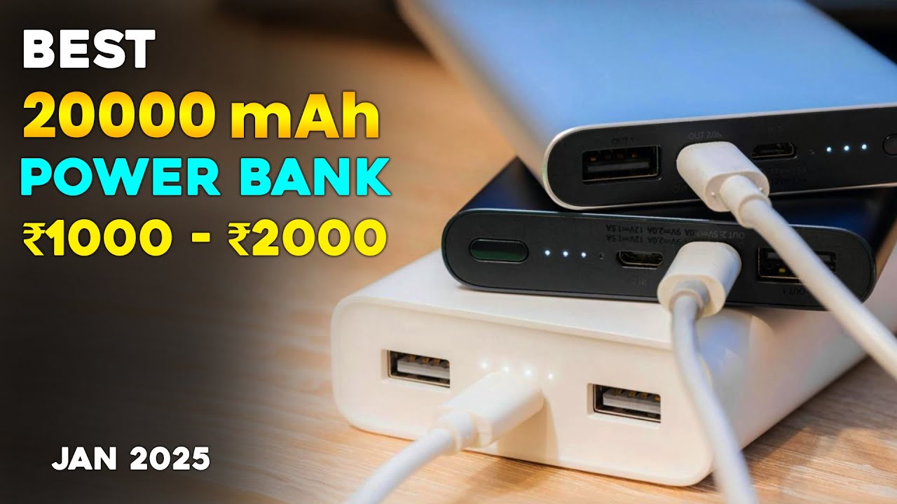 Best 20000mah Power Banks in 2025 Under 1000 to 2000⚡20000mah Power Bank With Fast Charging⚡JAN 2025