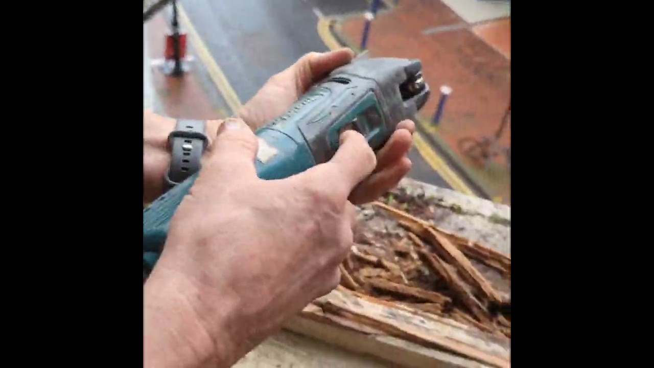 Raw footage of a sash window repair  (long and noisy)