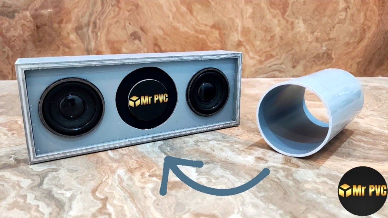 Professional Bluetooth Speaker with Handmade Passive Radiator and PVC Pipe DIY