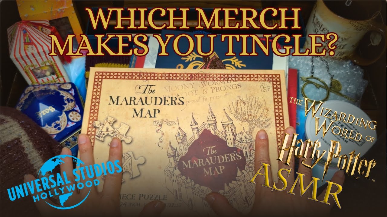 My Hogsmeade Merch Haul 🛍️ USH 🪄 ASMR Whispers 🤫 Crinkles & Tapping ✨ Amusement #ASMR