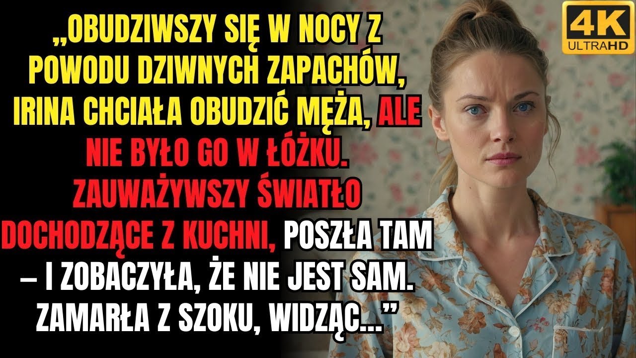 Obudziwszy się z powodu dziwnych zapachów, chciałam obudzić męża, ale nie mogłam go znaleźć, a w