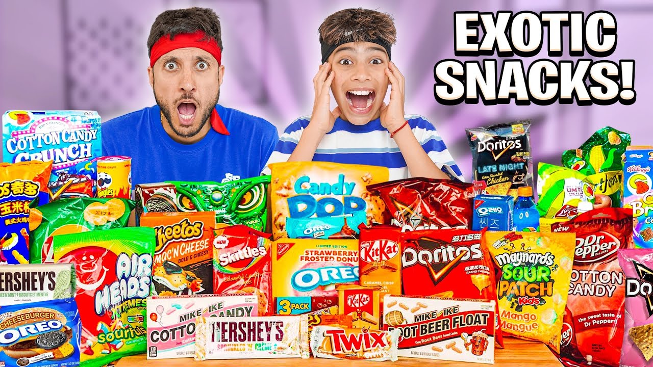 Eating The Most EXOTIC SNACKS in the World!