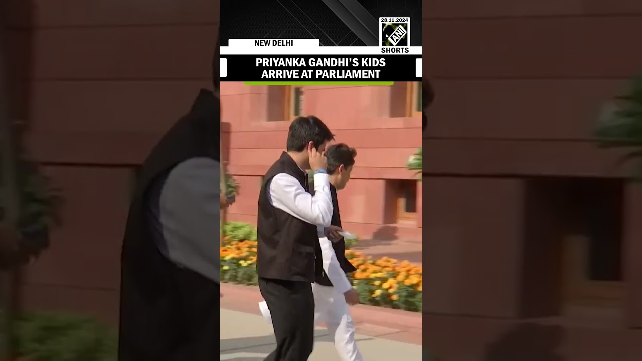 Priyanka Gandhi&rsquo;s family arrives at Parliament ahead of Oath Taking ceremony