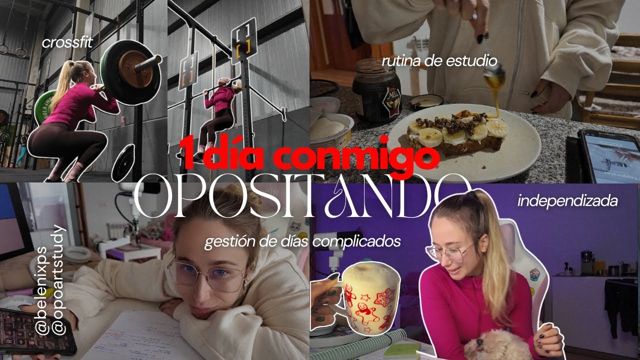 Cómo me organizo en semanas difíciles 🧠✨ oposiciones 📚 crossfit 💪 autocuidado 🤍