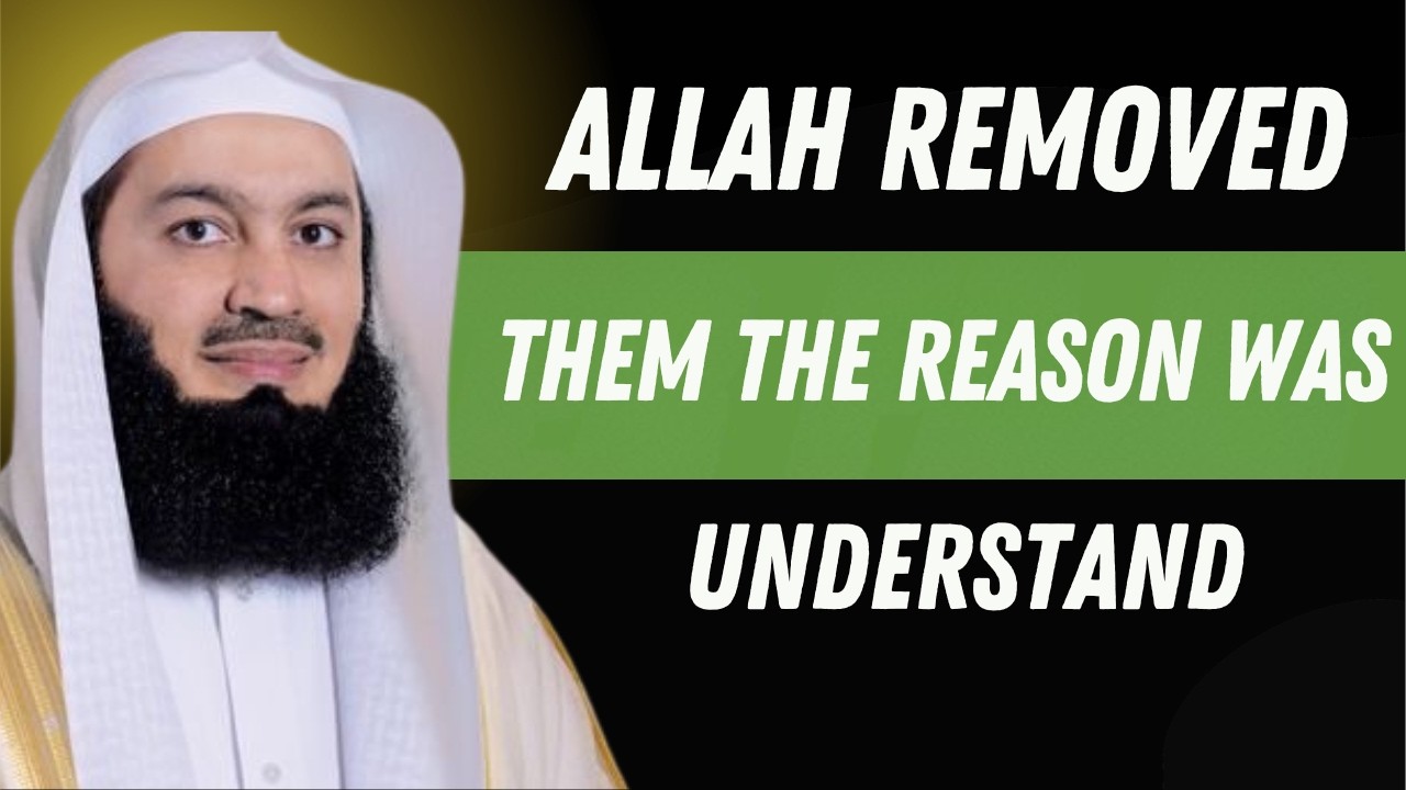 Stop saving the people who left you — Allah Removed Them for a Reason | Mufti Menk