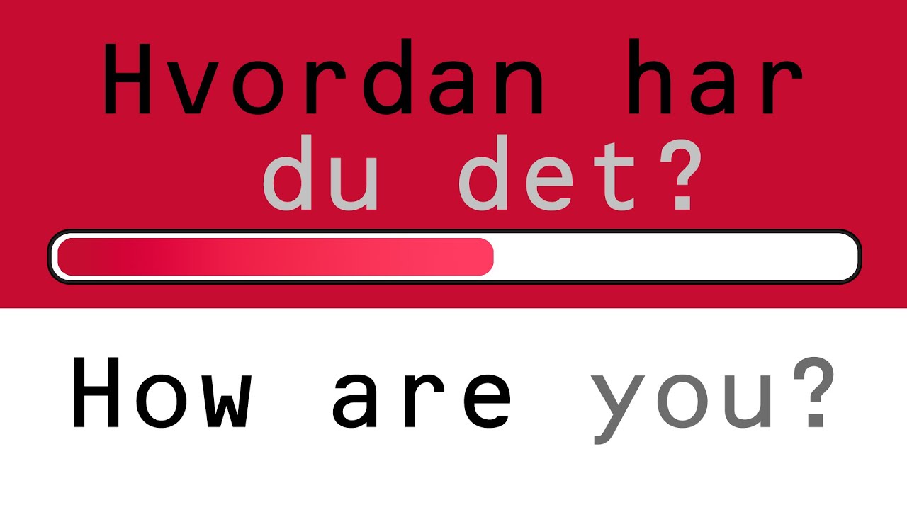 Learn Danish for beginners! Learn important Danish words, phrases & grammar - fast!