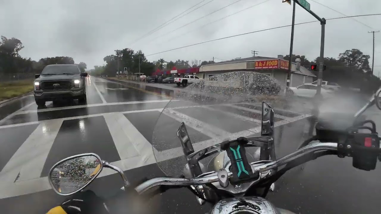 Rain soaked Saturday. 