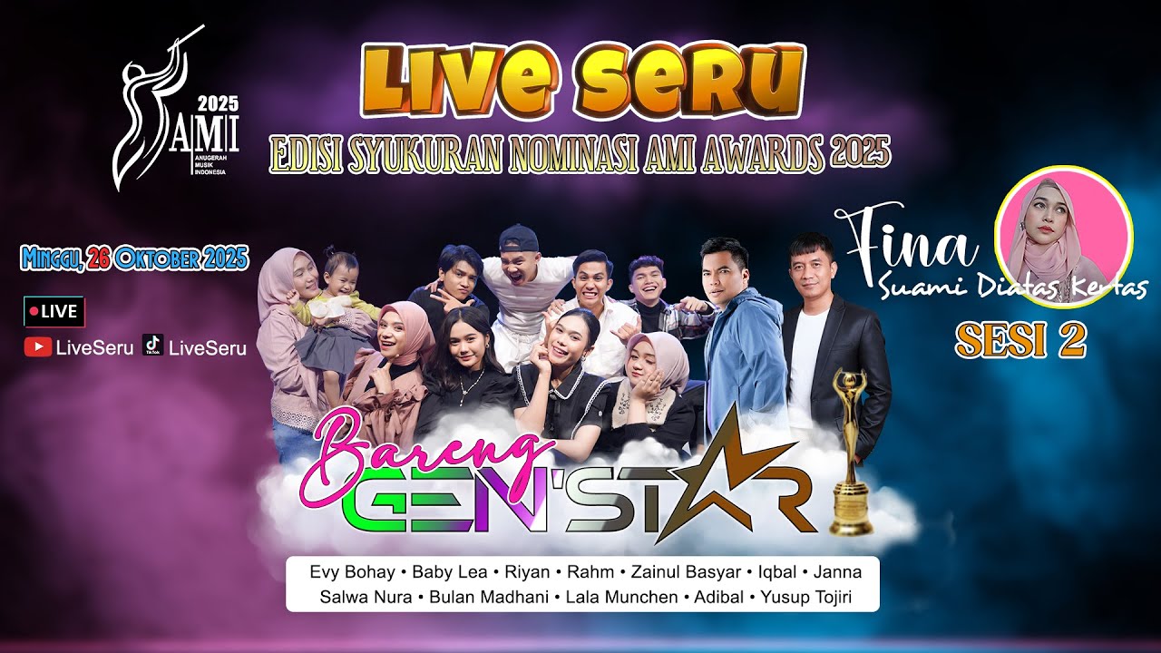 🔴 LIVE SERU EDISI SYUKURAN NOMINASI AMI AWARDS 2025 [sesi 2]