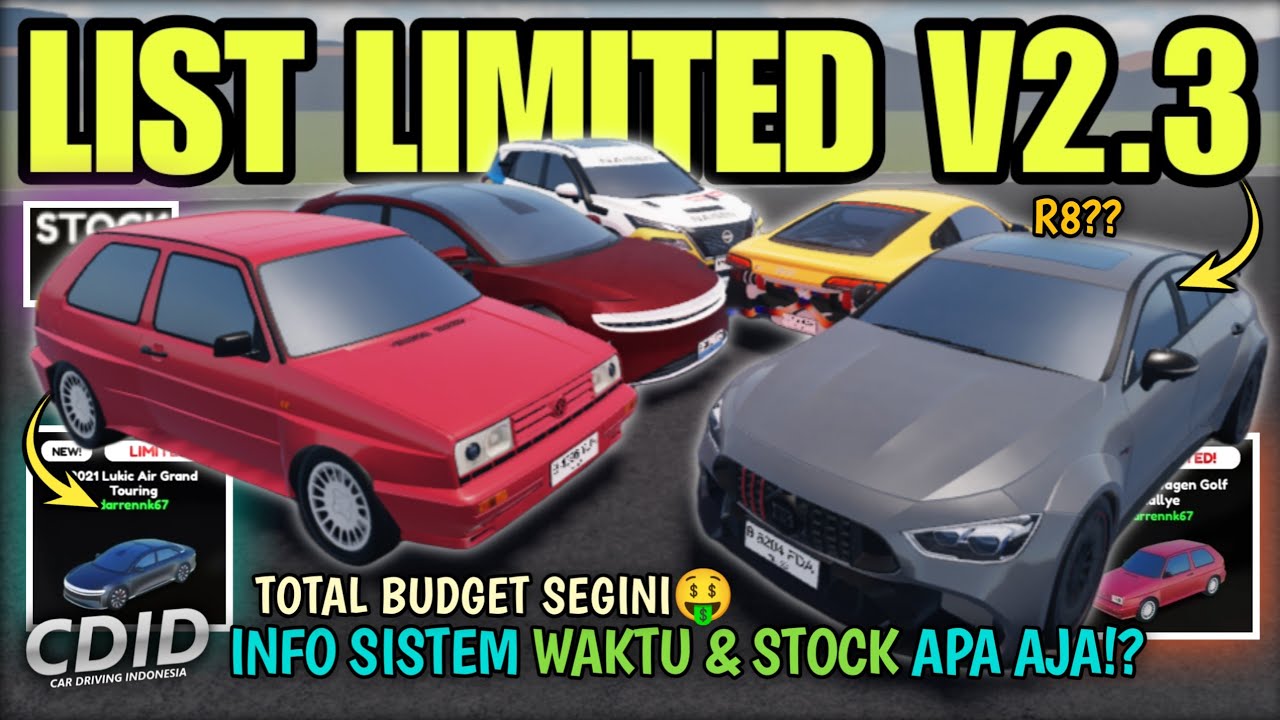 NEW LIMITED LIST INFO CDID UPDATE V2.3, TIME STOCK SYSTEM, TOTAL PRICE | CDID V2.3 Roblox Part 2