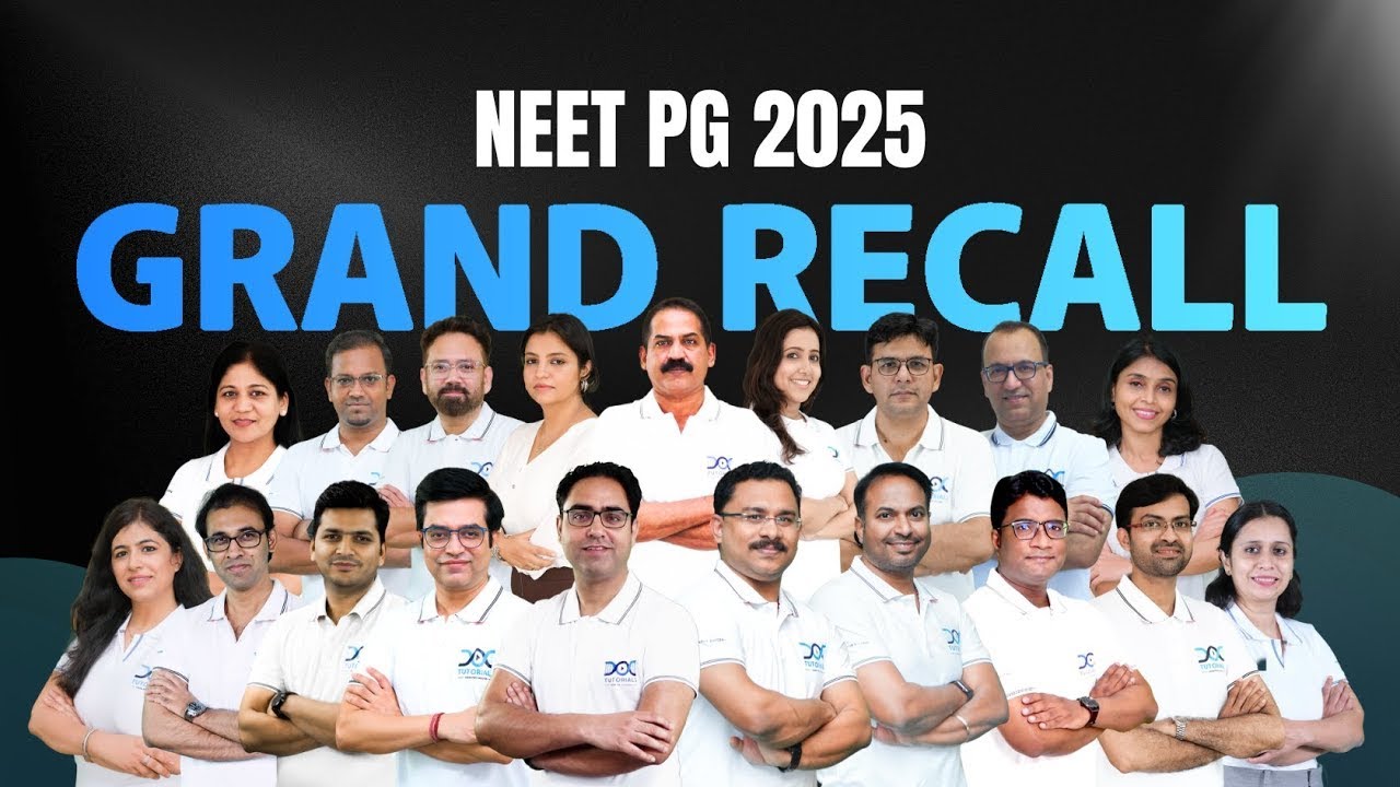 NEET PG 2025 Grand Recall | NEET PG Full Subject-Wise Recall Questions Discussion | NEET PG Recall