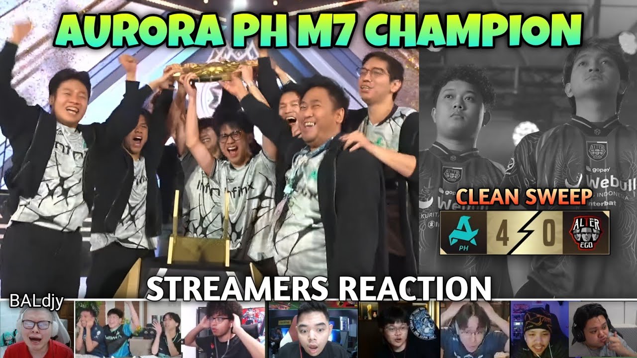 STREAMERS REACTION  TO Aurora PH BECOMING M7 CHAMPION🤯.