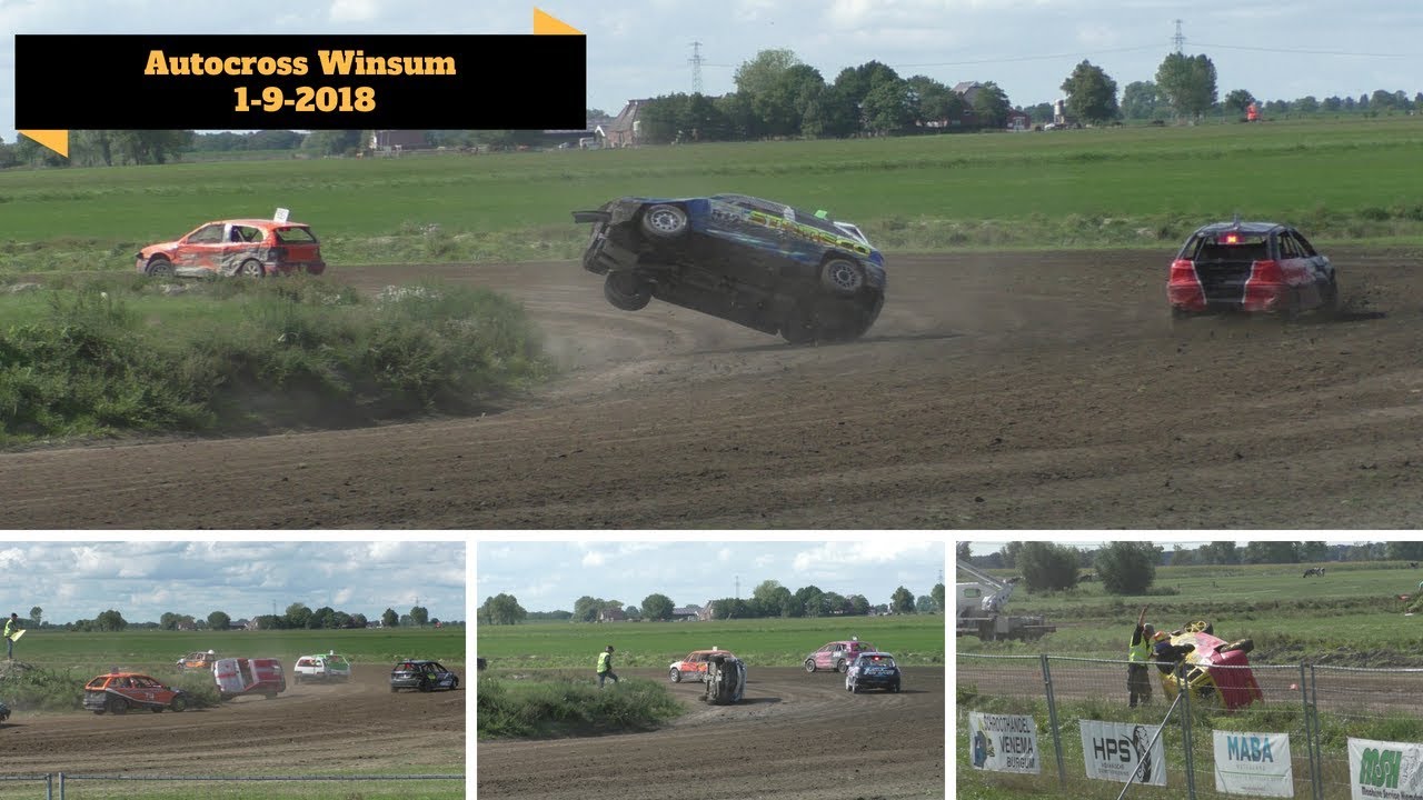 Autocross Winsum 1-9-2018 Crashes