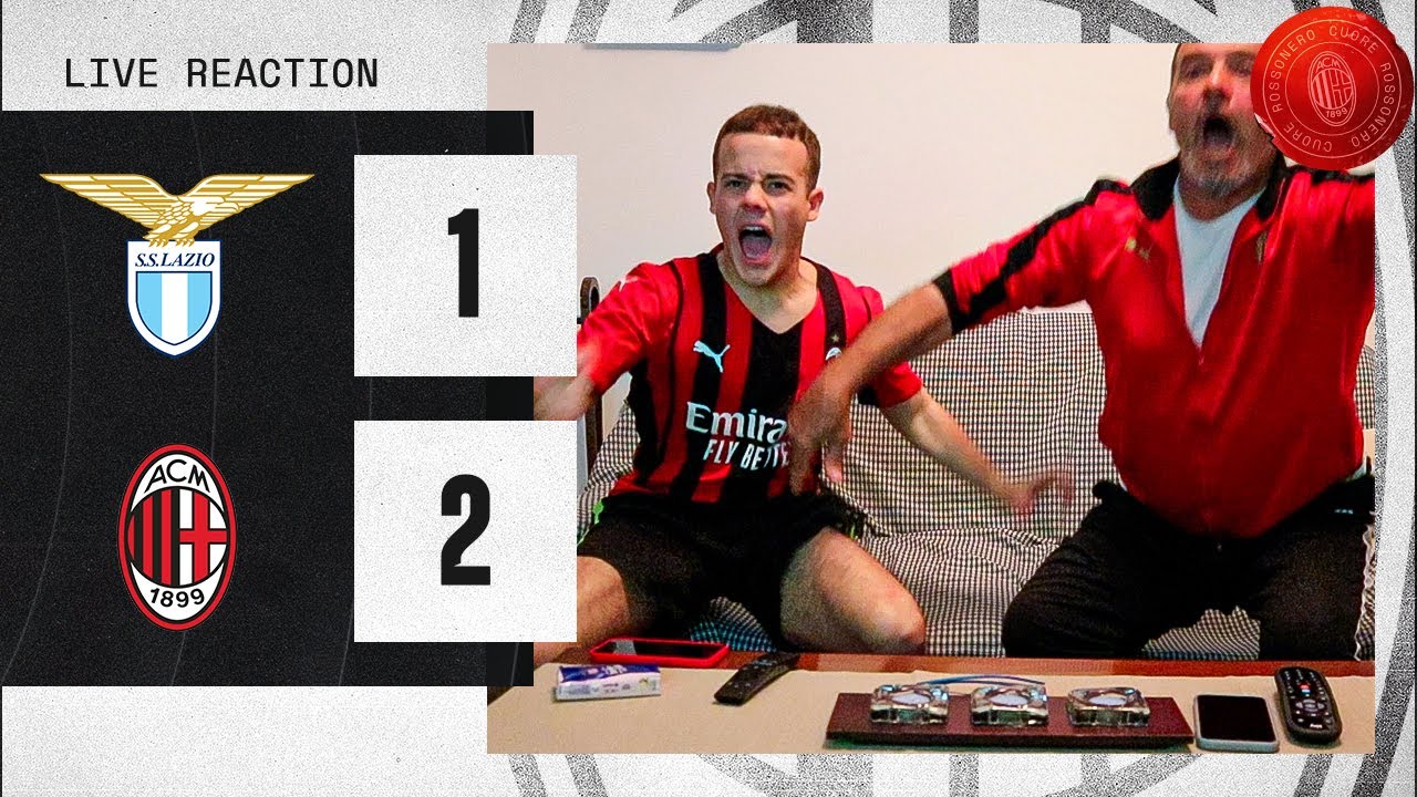CON IL CUORE!!!! SANDROOOO! - LAZIO 1-2 MILAN | LIVE REACTION TIFOSI ROSSONERI
