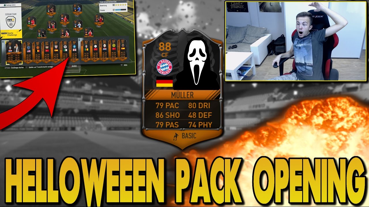 HOLY SH*T !! HELLOWEEN SPECIAL CARDS PACK OPENING !! | FIFA 17 Ultimate Scream Pack Opening