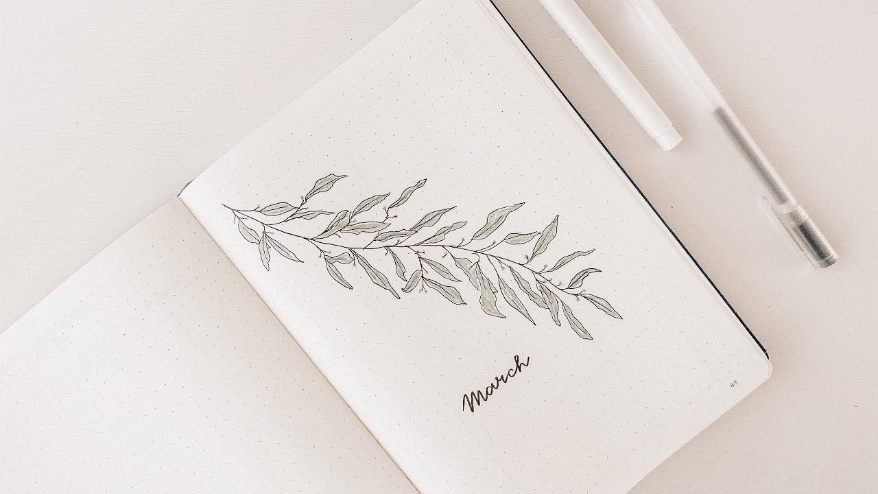 PLAN WITH ME // MARCH BULLET JOURNAL SETUP | sarahboparah