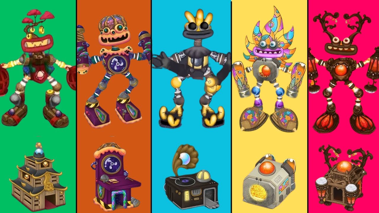 All Inactive Epic Wubbox NEW Up/Down on All Islands - Fanmade | My Singing Monsters