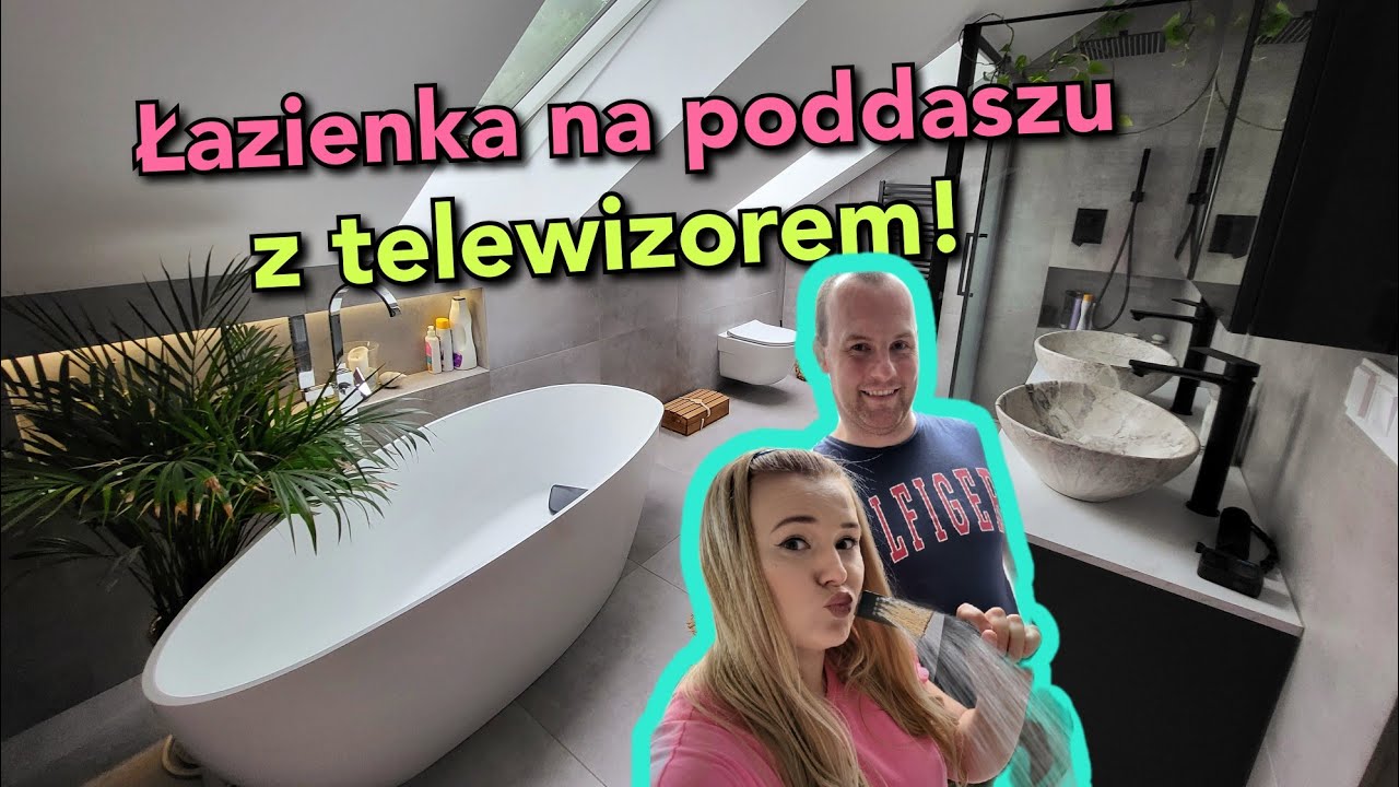 ŁAZIENKA NA PODDASZU | TV w łazience | Salon kąpielowy - Nasze SPA z systemem audio 🛀