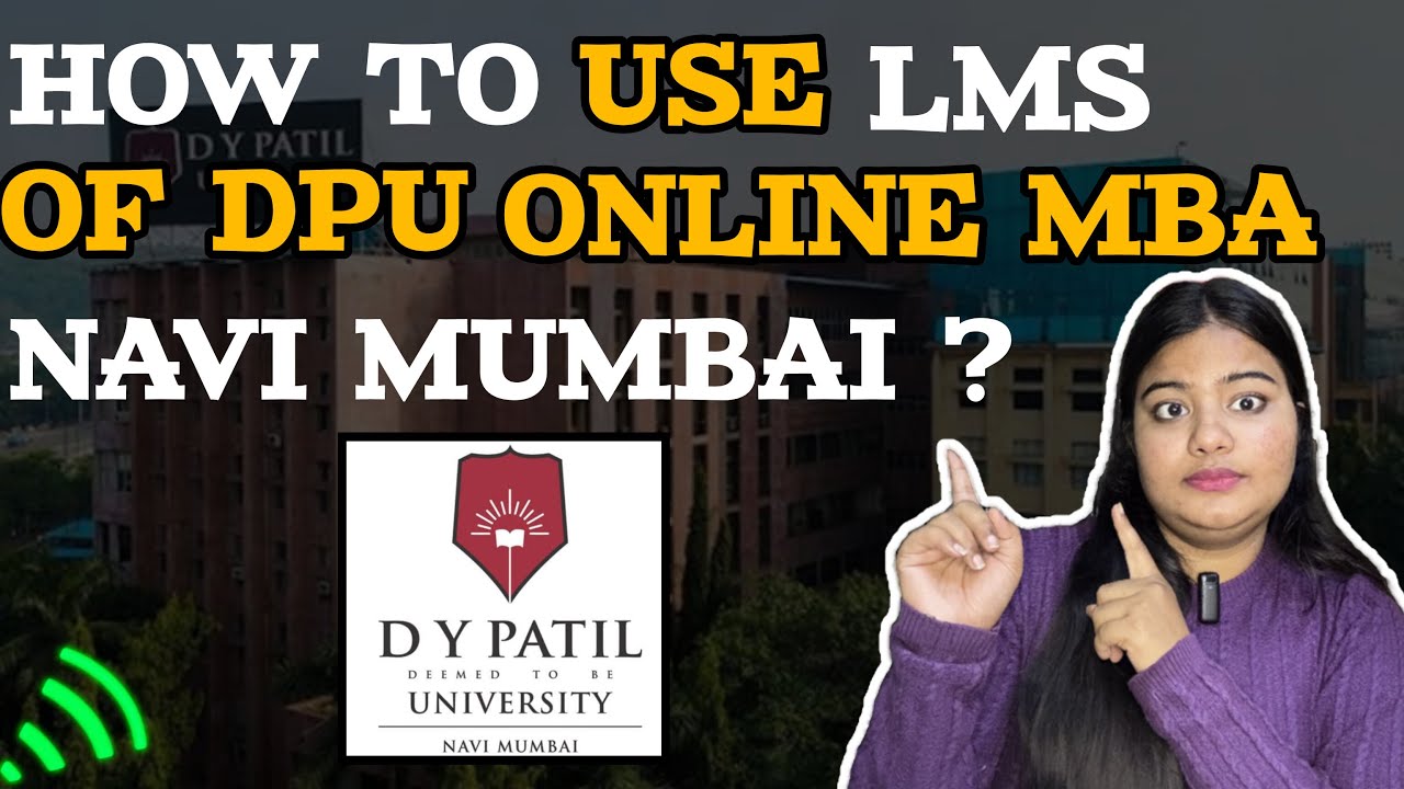 LMS portal of DY Patil online MBA, Navi mumbai #mba #dpu #dpumumbai #mumbai #university #onlinemba