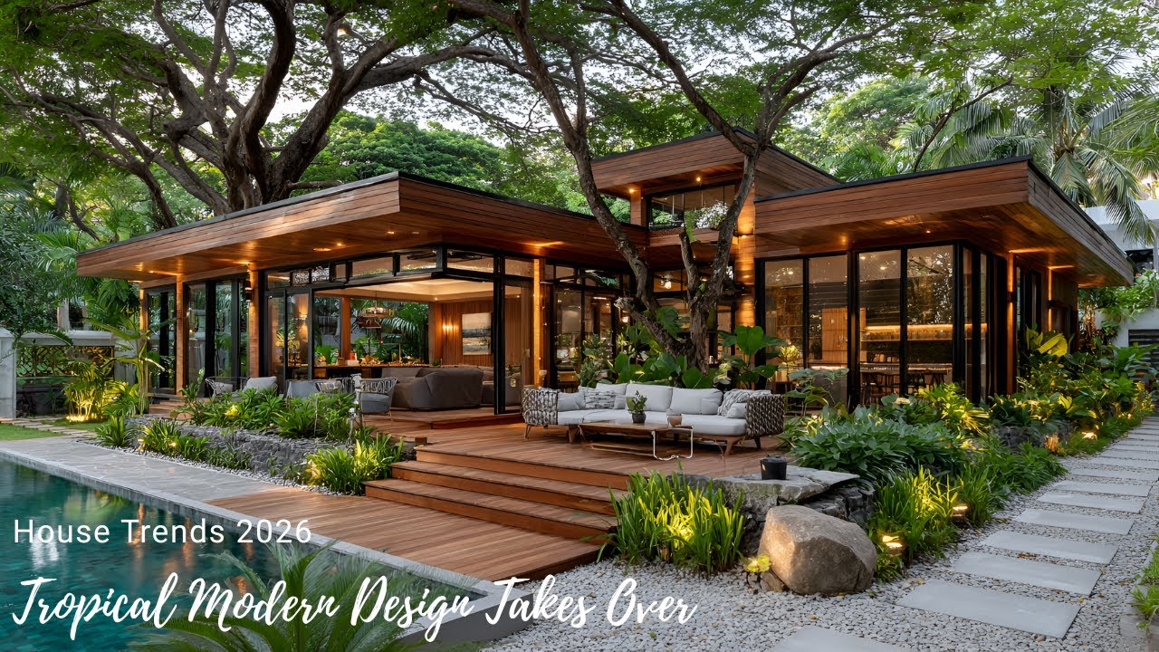 Design Trends for Houses 2026: Tropical Modern Architecture and Outdoor Living Spaces
