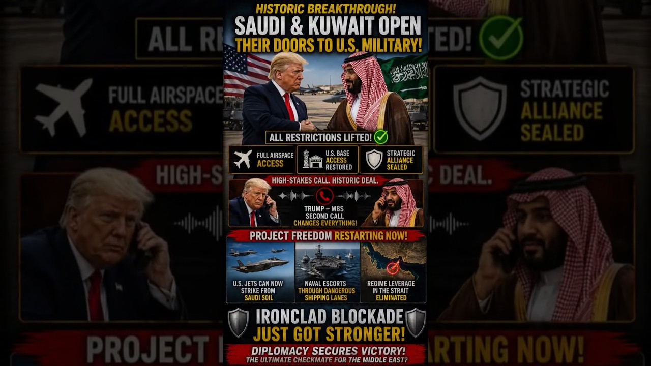 TRUMP & MBS DEAL: Saudi Arabia Opens Airspace for US Military! 🇺🇸 #GeoStratNews #shorts