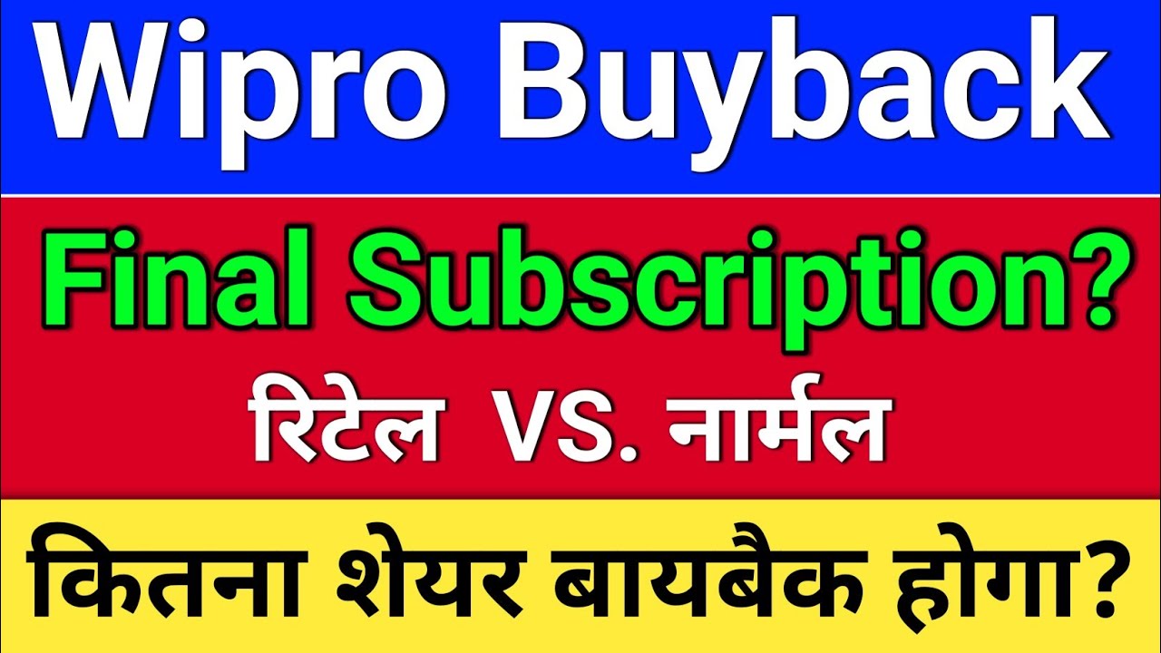 wipro buyback. Final Subscription? AR Ratio? wipro share latest news. wipro buyback 2026.