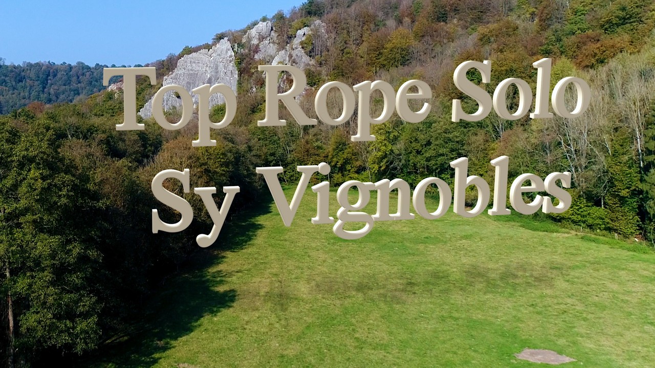 Top Rope Solo climbing / Sy near Hamoir / Rocher des Vignobles