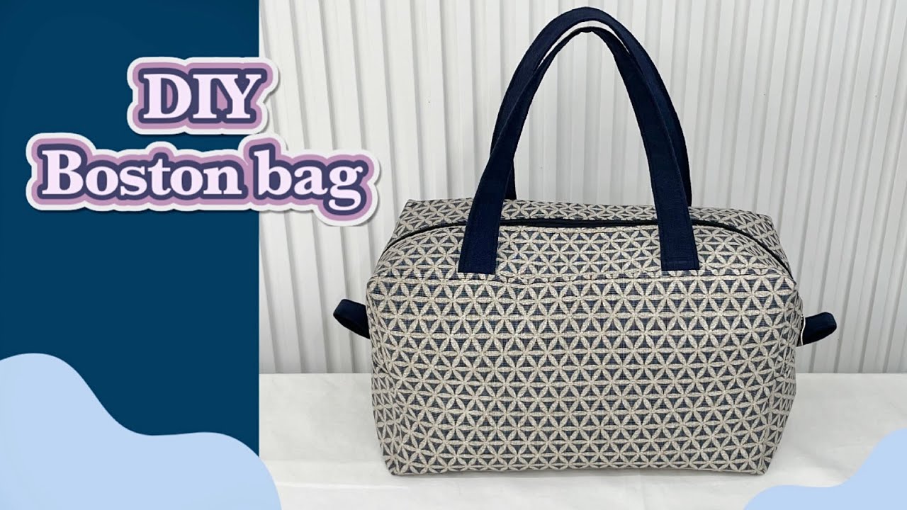 DIY | Handmade Boston bag / 핸드메이드 보스턴백 만들기 / 가방 만들기 / 재봉틀 배우기 / 여행가방 / 가방추천 💙