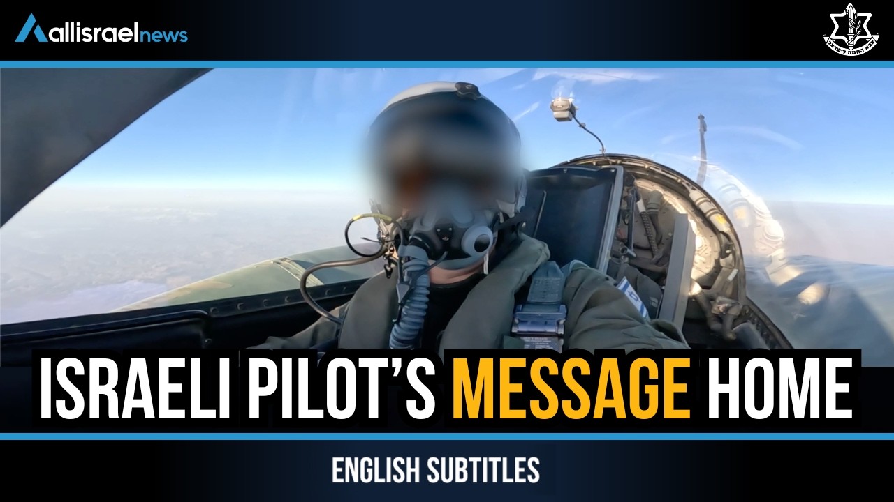 &ldquo;Shabbat Shalom from the Skies of Iran&rdquo; &mdash; Footage from Israeli Fighter Jet Cockpit