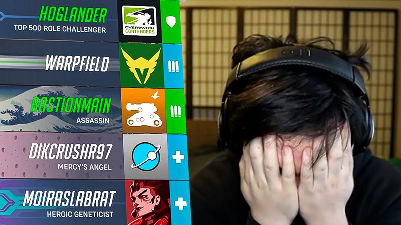 i got 5 onetricks on my team in overwatch 2...