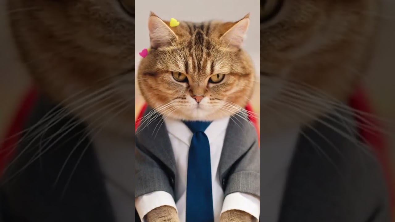 Tiny Cat vs Superhero Dog in the Funniest Office Chaos! 🐱☕🐶