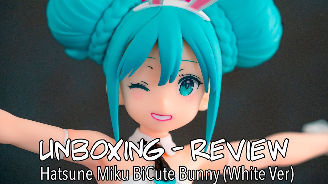 Hatsune Miku BiCute Bunny White Ver Unboxing - Review
