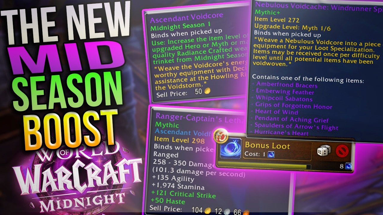Midnight Season 1: Mythic Gear From M+, Dinars Gone, Turbo Boost Gone & More Changes in 12.0.5
