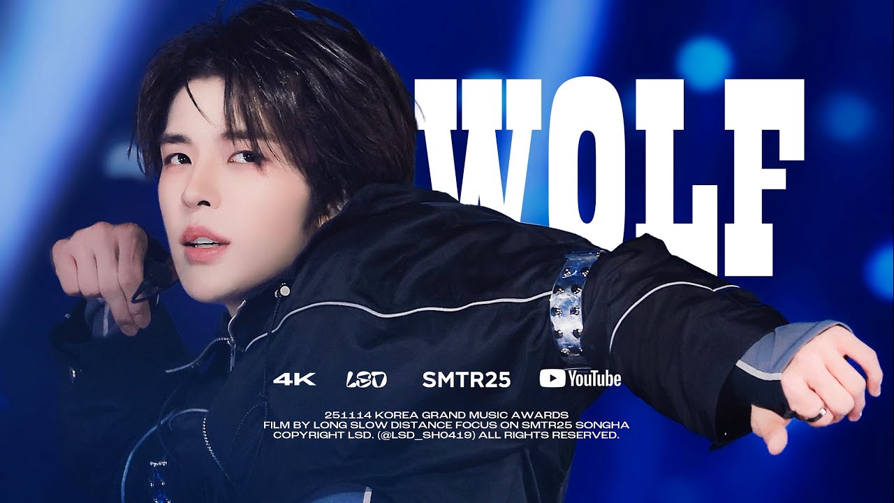 [4K] 251114 KGMA | INTRO + WOLF (늑대와 미녀) - FULL | SMTR25 SONGHA 송하 FANCAM 직캠