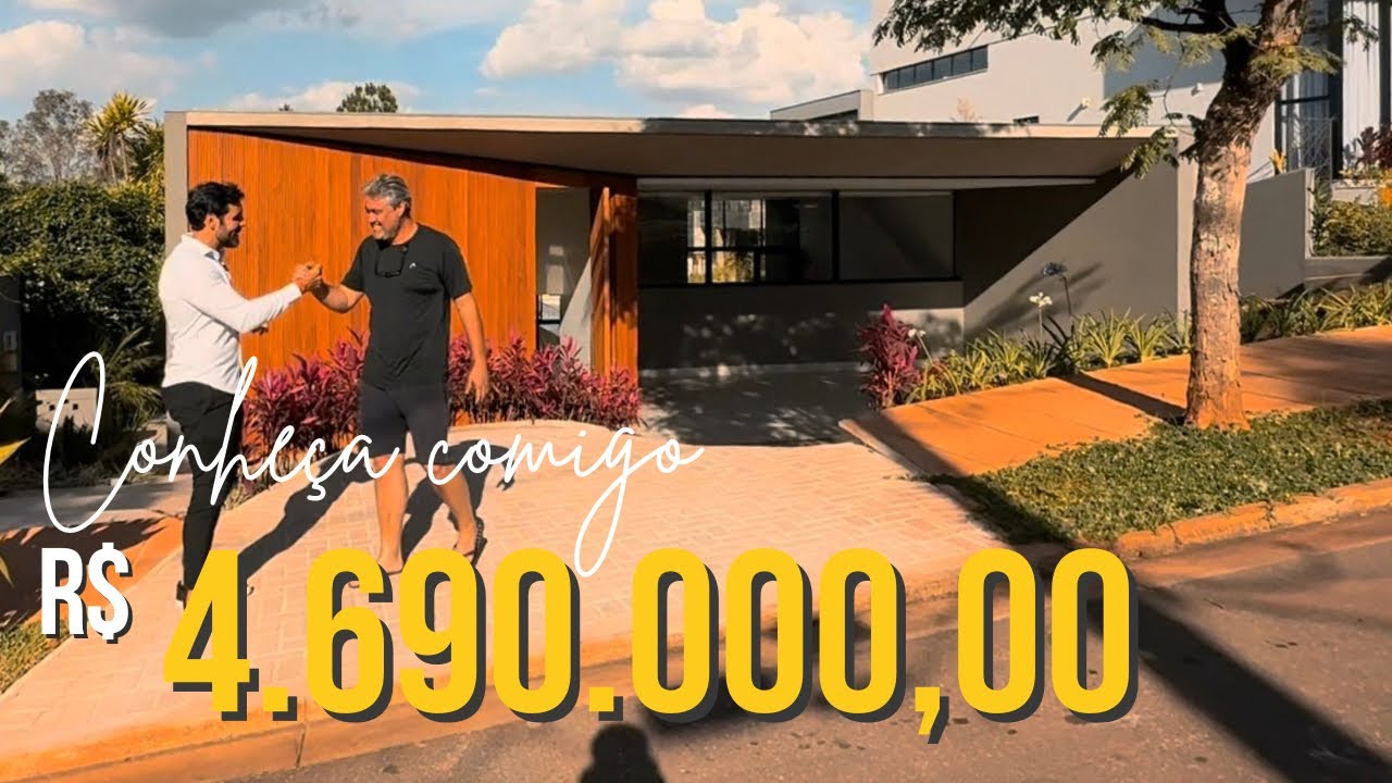 ELE ME FEZ SUBIR NO TELHADO PRA AVALIAR ESSA CASA EM ALPHAVILLE LAGOA DOS INGLESES | R$ 4.690.000,00