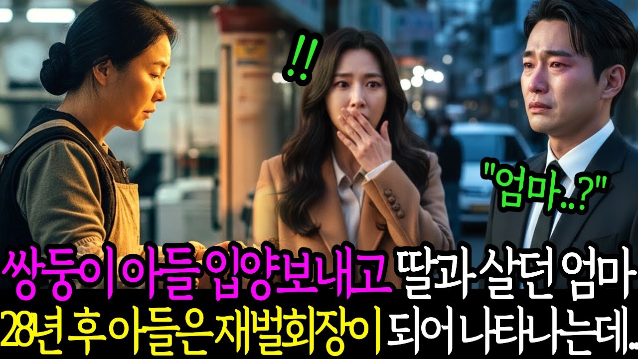 피눈물로 입양보낸 쌍둥이 28년만에 엄마 앞에 재회회장으로 나타나 무릎 꿇는데..ㅣ노후사연ㅣ감동사연ㅣ사연라디오ㅣ오디오북