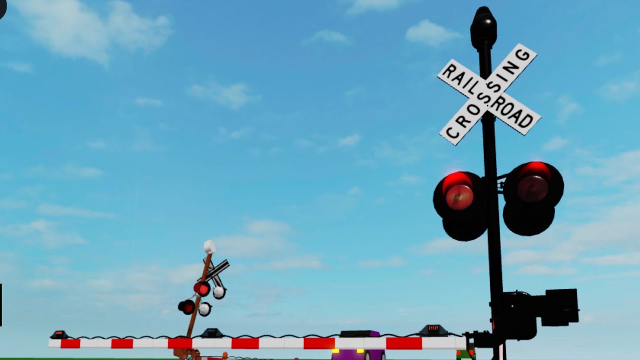 (Rusted & Clean) Custom-made railroad crossing 2!