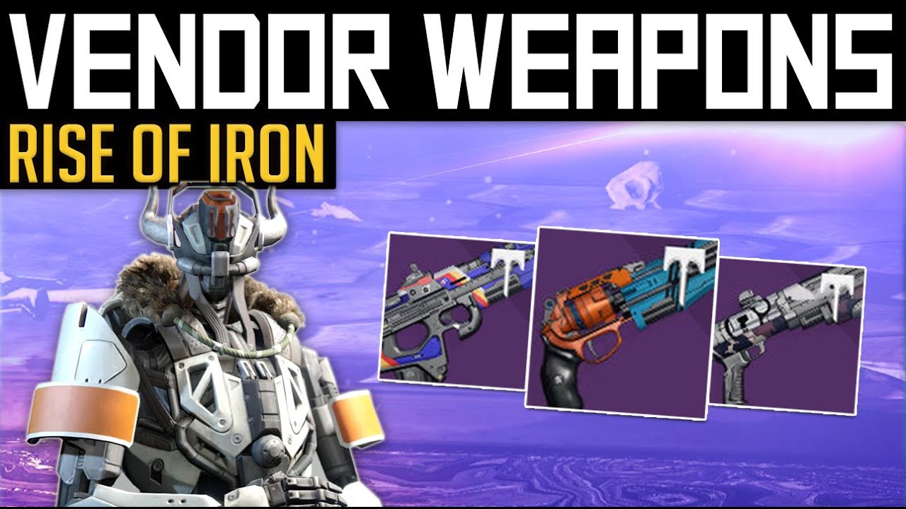 Destiny | BEST VENDOR GEAR! - Rise of Iron Vendor Recomendations!