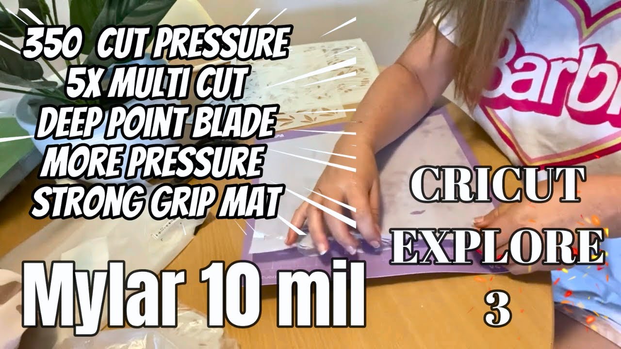 Никогда больше не покупайте трафареты | Настройки Mylar 10 Mil для Cricut Explore 3