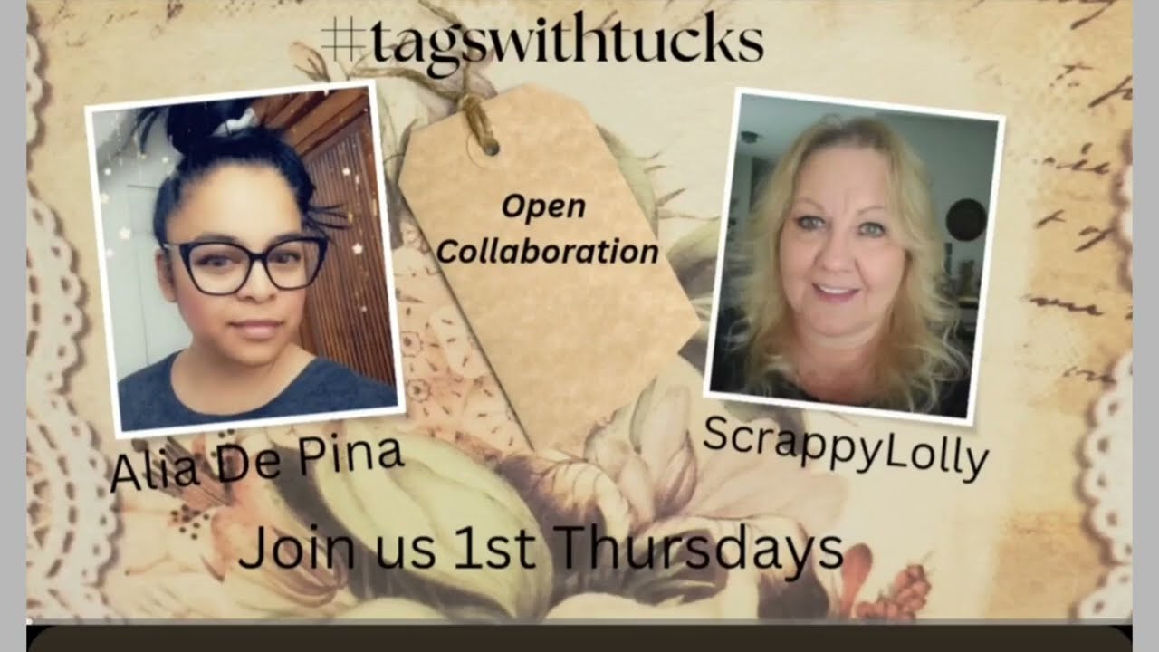 #tagswithtucks An Open Collab with  @AliaDePina  ; Mixed Media Tag; Junk Journal Art