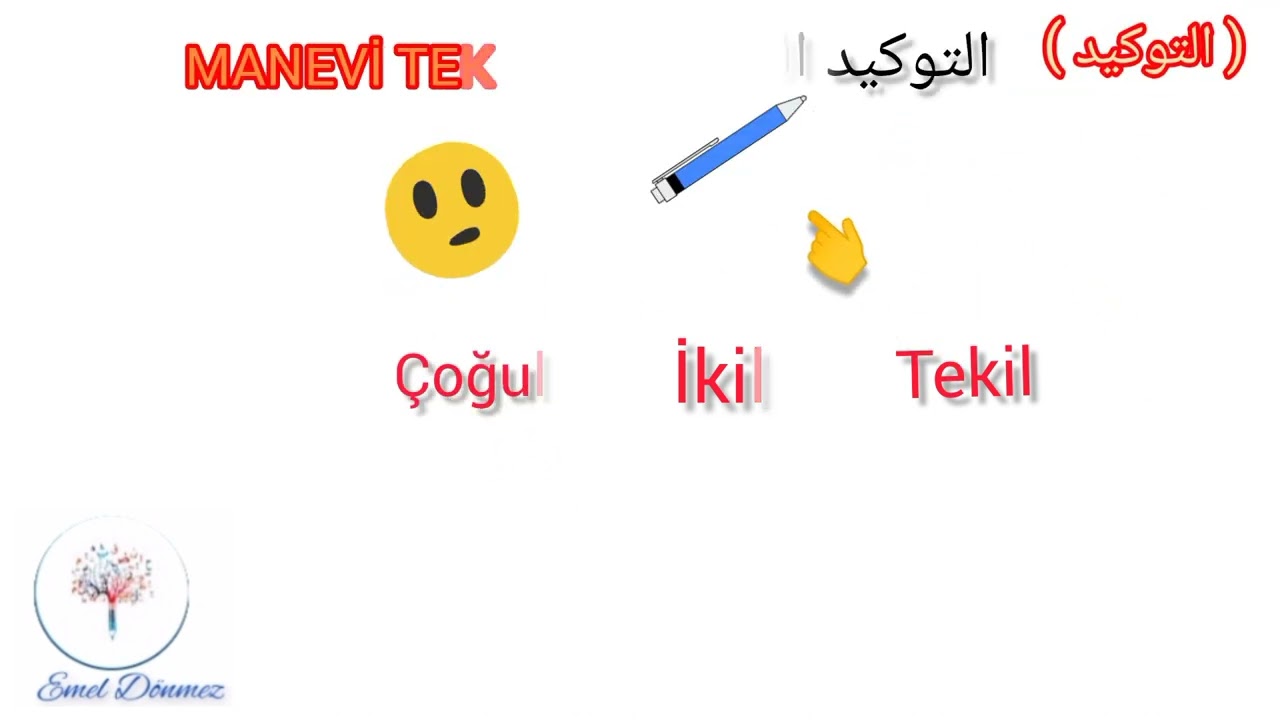 ARAPÇADA  LAFZI TEKİT VE MANEVİ TEKİT