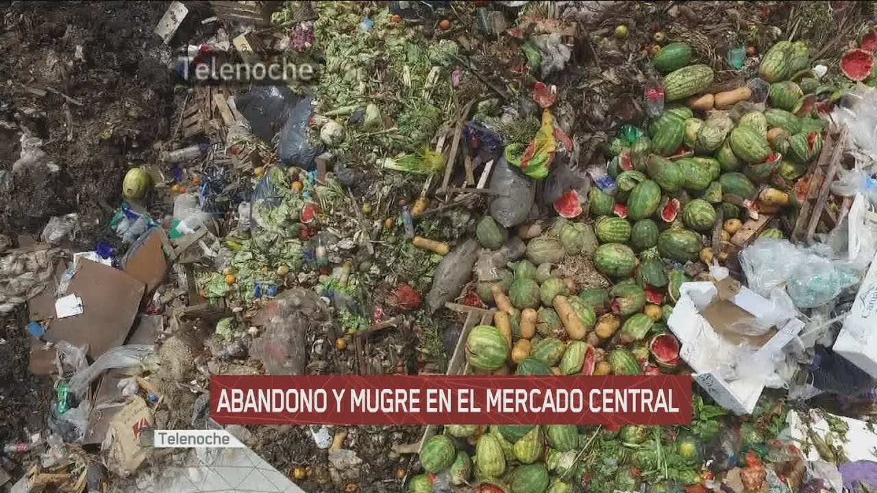 Abandono y mugre en el Mercado Central