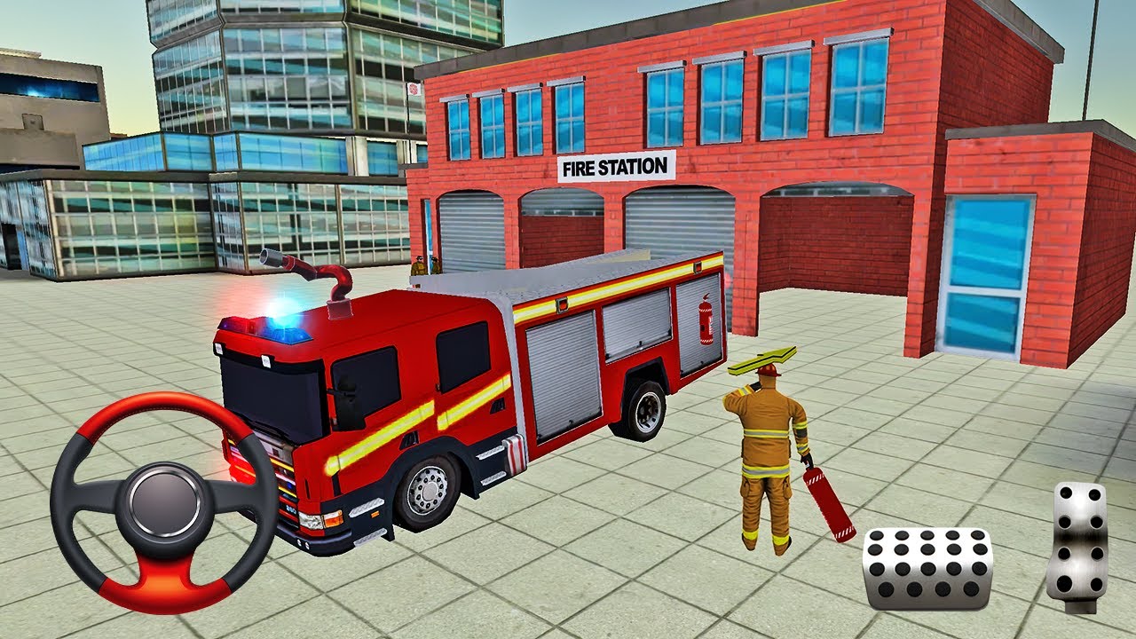 NY City FireFighter 2019 - Fire Truck Driver Rescues 3D - Android Gameplay