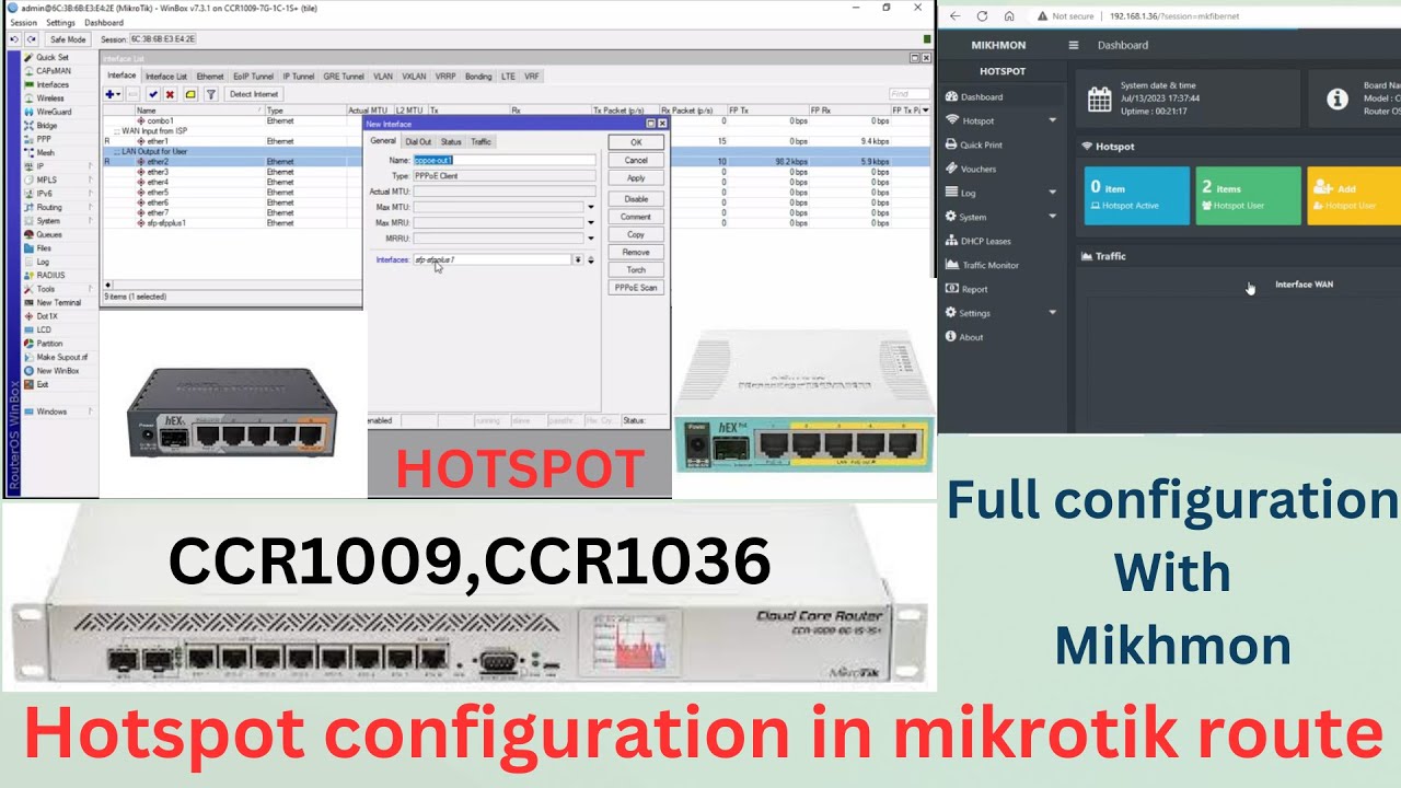 Hotspot configuration in mikrotik router step by step with Mikhmon Server