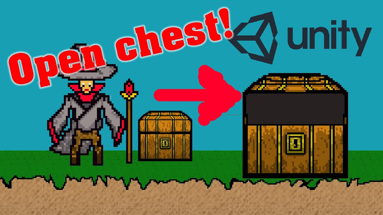 Open chest using 2d collider | Unity | Amzar Studio