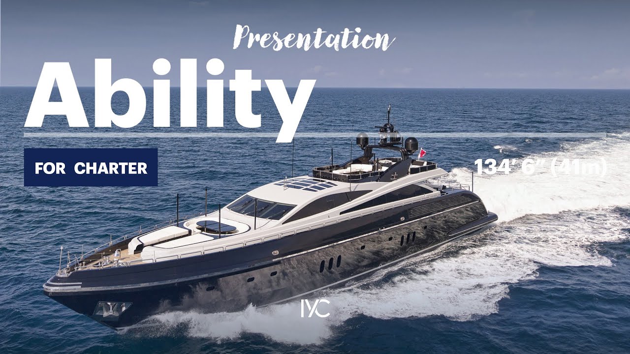 ABILITY | Stylish & sporty holidays in Greece on a 135' (41m) Codecasa | For charter with IYC