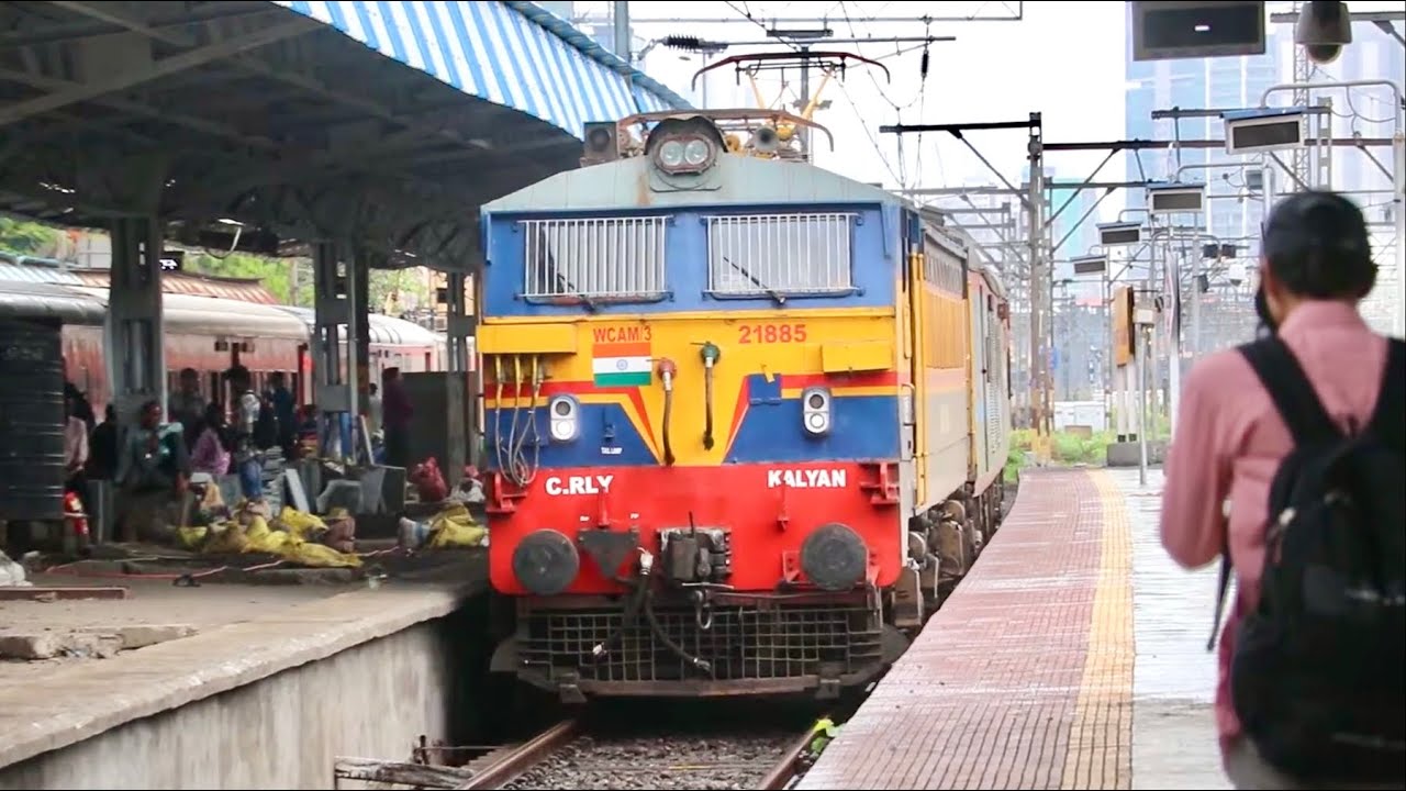 Indian Railways: Mumbai Central Railway and Deccan Express Trains at Dadar (June 2024)