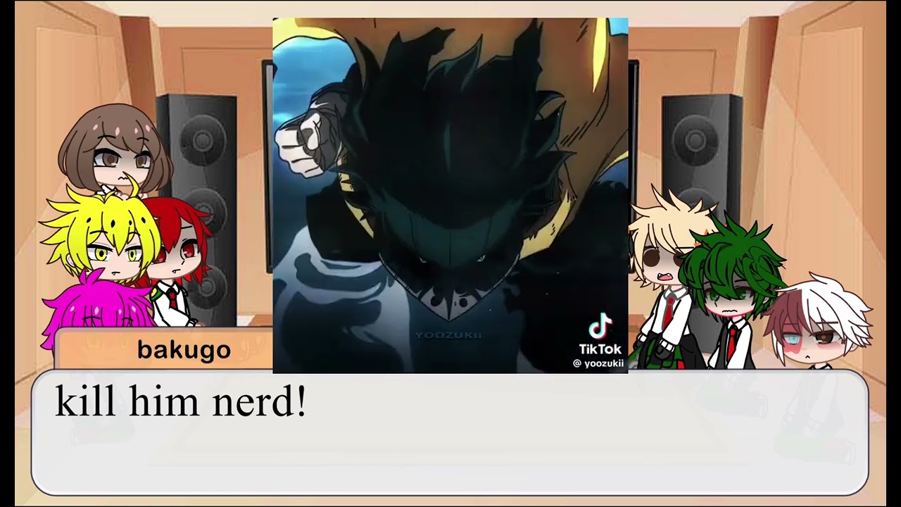 Izuku vigilant and funny video of him reacting which his classmates