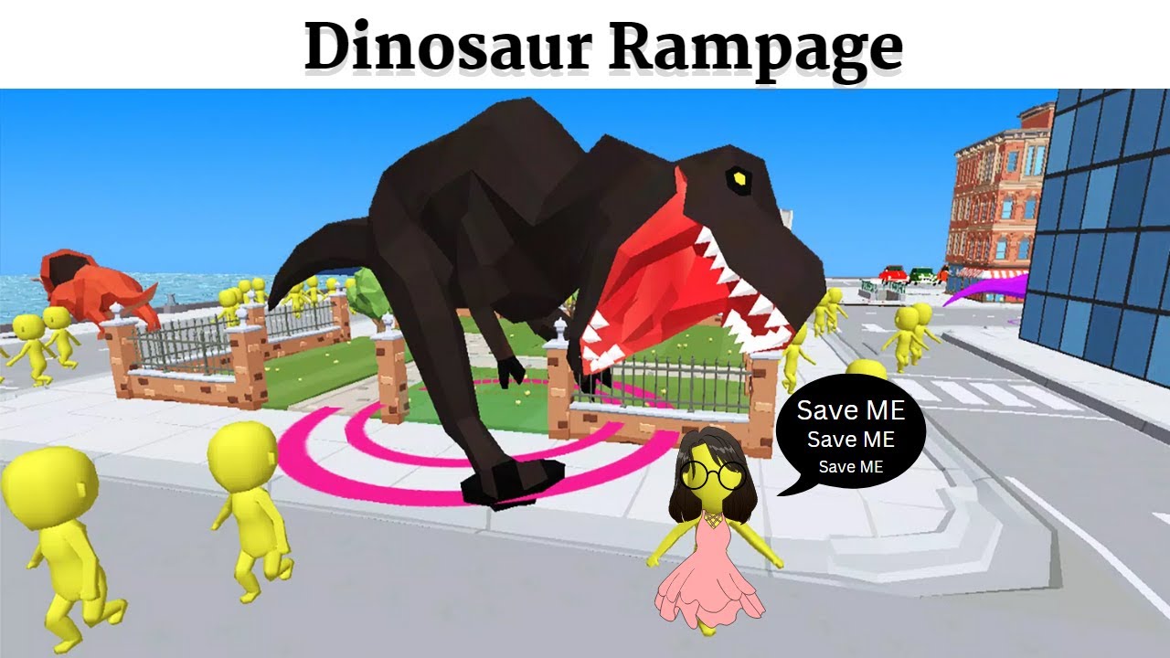 Dinosaur Rampage Gameplay - (Mobile Gameplay)